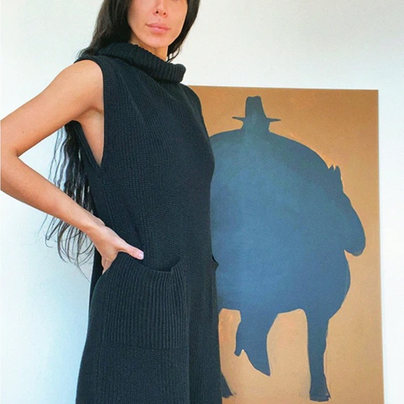 Mara Hoffman BLACK KNIT FADIA DRESS NWT - Picture 6 of 9